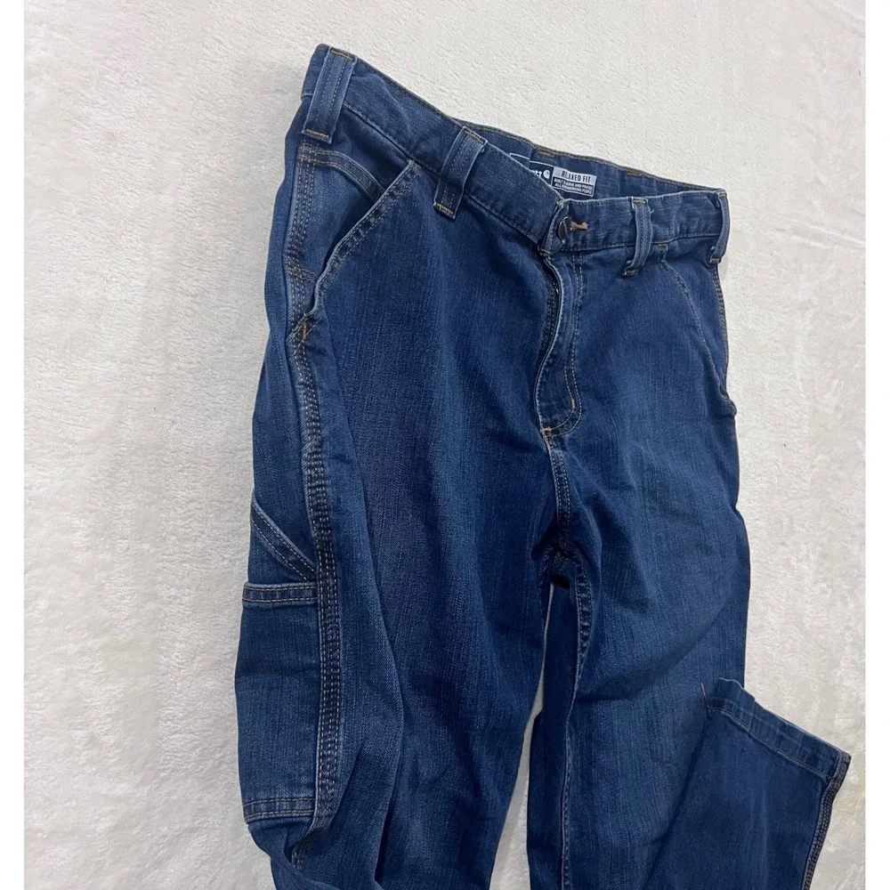 Carhartt Rugged Flex Relaxed Fit Utility Jean BD2808-M‎ Dark Wash 32x30 Mens